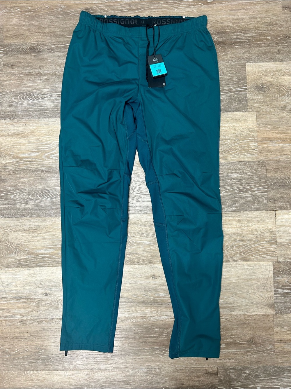 NWT Rossignol Poursuite Green Mens Nordic Ski Tailored Windproof Pants 2XL